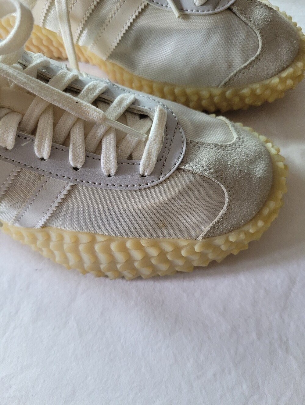 adidas Country Camanda Men Cream White Retro Track Sneakers Size 10.5 - Picture 5 of 9